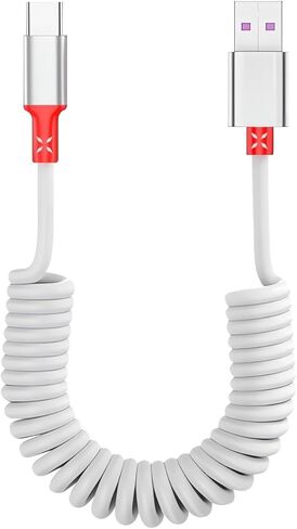 [Apple MFi Certified] iPhone 16 Pro Fast Charging Car Carplay Cable,Retractable 5ft 60W USB A to USB C Charging Cord Screen Data Sync Cord Compatible for iPhone 16/Pro Max/Plus/15 iPad Pixel Galaxy in Kuwait