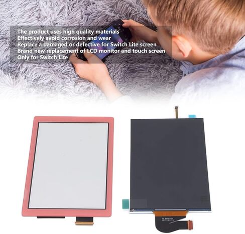 Replacement Screen for Switch Lite, Replacement LCD Display Screen, Touch Screen Digitizer, LCD Display Panel Repair Parts(Pink) in Saudi Arabia