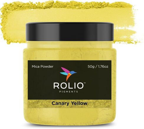 Premium Mica Powder - Tuscan Sun (50G / 1.76oz) - 1 Jar of Yellow Pigment Powder for Epoxy Resin, Dye, Soap Making, Nail Polish, Paint, Candle Making, Bath Bombs, Slime in Saudi Arabia