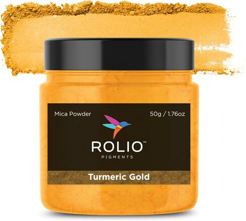 Premium Mica Powder - Tuscan Sun (50G / 1.76oz) - 1 Jar of Yellow Pigment Powder for Epoxy Resin, Dye, Soap Making, Nail Polish, Paint, Candle Making, Bath Bombs, Slime in Saudi Arabia