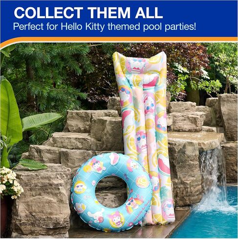 Swimways Hello Kitty Suntanner Pool Float, Inflatable Pool Floats & Kids Pool Toys, Swimming Pool Accessories & Beach Essentials for Teens Aged 14 & Up in Saudi Arabia