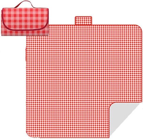 Outdoor Picnic Blanket,Extra Large Picnic Blanket Beach Blankets, Picnic Mat Waterproof Sand Proof Foldable Portable for Outdoor Camping Hiking Travel Grass Music Festival Lawn Mats (Yellow) in Kuwait