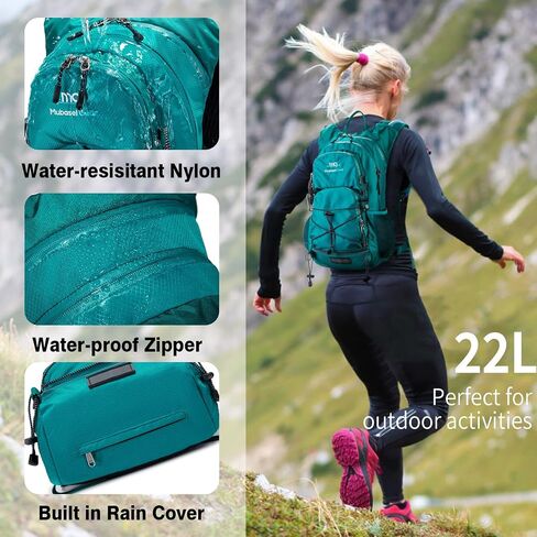 Insulated Hydration Backpack Pack with 2L Water Bladder Lightweight 22L Hiking Backpack Bag for Women Men Daypack for Hiking Running Festival Camping Biking in Kuwait