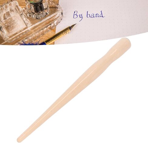 Nib Pen Holder Set, Pack of 10 Comfortable Grip Smoother Wooden Manga Comic Pen Nib Holder Calligraphy Dip Pen Holders for Art Painting English Calligraphy Practice (Redwood Color) in Saudi Arabia