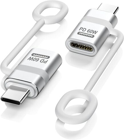 Timovo Lightning to USB C ، 4 حزمة Lightning Female إلى محول Male USB C مع 60 واط شحنة سريعة ومضادة للاضادة للآفون 16/15 Pro Max/Pro/Plus ، iPad ، MacBook Pro/Air ، Galaxy S24/S23-White in Kuwait