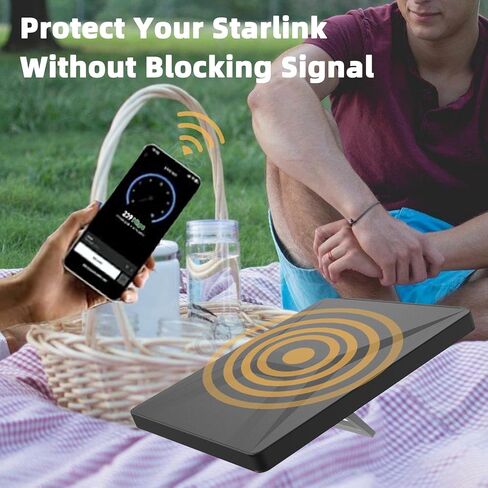 Starlink Mini Protective Cover, Durable Silicone Case Compatible with Starlink Mini Dish, Shockproof & Weatherproof Accessories for Outdoor Protection (Black) in Saudi Arabia