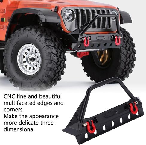 RC Stinger Front Bumper with LED Light RC Front Bumper for Axial Scx10 / II/III Generation 1/10 RC Car (Pointed Tip) in Saudi Arabia