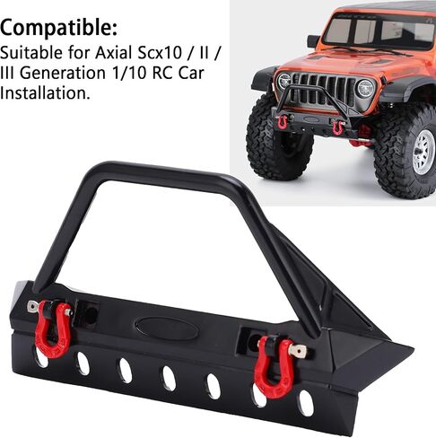 RC Stinger Front Bumper with LED Light RC Front Bumper for Axial Scx10 / II/III Generation 1/10 RC Car (Pointed Tip) in Saudi Arabia