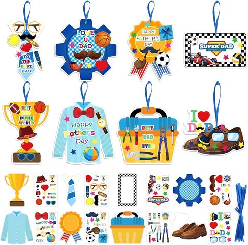 JUNEBRUSHS 32 Pcs Fall Crafts, Autumn Sticker Crafts Thanksgiving Turkey Scarecrow Sticker Fall DIY Hanging Ornaments Craft Harvest Party Favors Home Classroom Decor in Kuwait