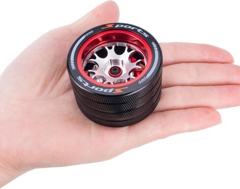 Aluminum RC Hand Wheel Remote Control Steering Wheel Replacement Accessory RC Handwheel for Spektrum Futaba Flysky SANWA NB4 7PX X9 Transmitter Upgrade Accessories (Silver Style 3) in Saudi Arabia