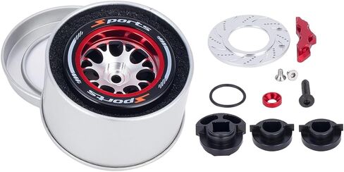 Aluminum RC Hand Wheel Remote Control Steering Wheel Replacement Accessory RC Handwheel for Spektrum Futaba Flysky SANWA NB4 7PX X9 Transmitter Upgrade Accessories (Silver Style 3) in Saudi Arabia