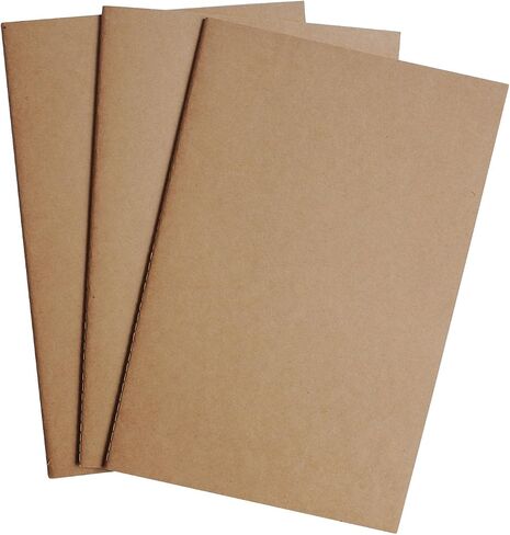 WANDERINGS Assorted Passport Size Travelers Notebook Inserts | Blank, Lined and Dotted Pages | 3.5" x 5" / 9cm x 12.5cm | 80gsm Paper | Travelers Notebook Refills for Journals, Diaries, Planners in Saudi Arabia
