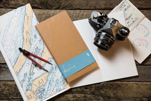 WANDERINGS Assorted Passport Size Travelers Notebook Inserts | Blank, Lined and Dotted Pages | 3.5" x 5" / 9cm x 12.5cm | 80gsm Paper | Travelers Notebook Refills for Journals, Diaries, Planners in Saudi Arabia