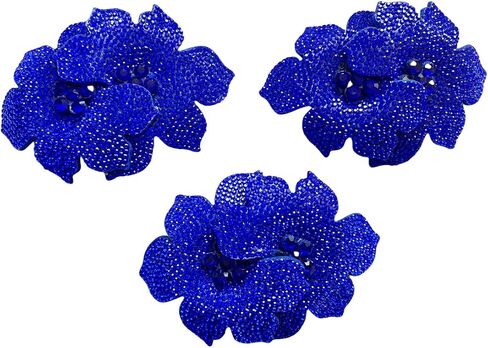 PLune 3D Three-Dimensional Decorative Patch Trim Accessories for Clothes Dress Hat Shoes DIY 3 Pieces/Bag 4X2.3inches (Red) in Saudi Arabia