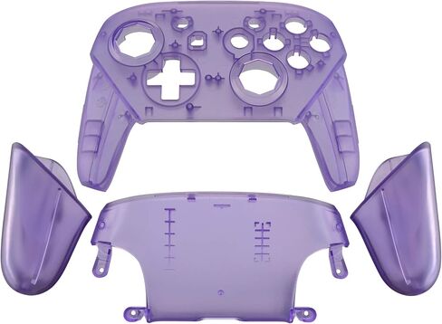 eXtremeRate Faceplate Backplate Handles Cover, Emerald Green Octagonal Gated Sticks Design DIY Replacement Grip Housing Shell for Nintendo Switch Pro Controller - No Controller in Saudi Arabia