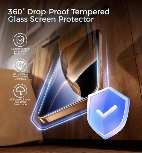 MAGIC JOHN 3rd Gen Upgraded for iPhone 16 Pro Max Screen Protector 6.9 Inch,HD Clear,Shatterproof Tempered Film,Auto Dust-Elimination,Bubble Free,Easy Installation,2 Pack in Saudi Arabia