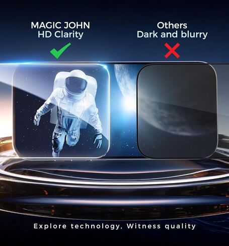 MAGIC JOHN 3rd Gen Upgraded for iPhone 16 Pro Max Screen Protector 6.9 Inch,HD Clear,Shatterproof Tempered Film,Auto Dust-Elimination,Bubble Free,Easy Installation,2 Pack in Saudi Arabia