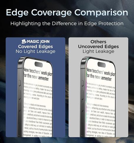 MAGIC JOHN 3rd Gen Upgraded for iPhone 16 Pro Max Screen Protector 6.9 Inch in Saudi Arabia