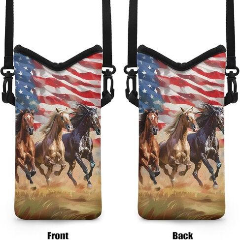 Suobstales Dachshund Butterfly Flower Print Neoprene Cell Phone Pouch, Lightweight & Protective Phone Sleeves Phone Carrier Bag, Carrying Phone Pouch for Women Men in Kuwait