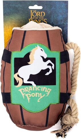 Buckle-Down The Lord of The Rings Squeaky Plush Dog Toy for Large, Medium & Small Dogs, The One Ring Golden Yellow, 2" x 7.5" in Saudi Arabia