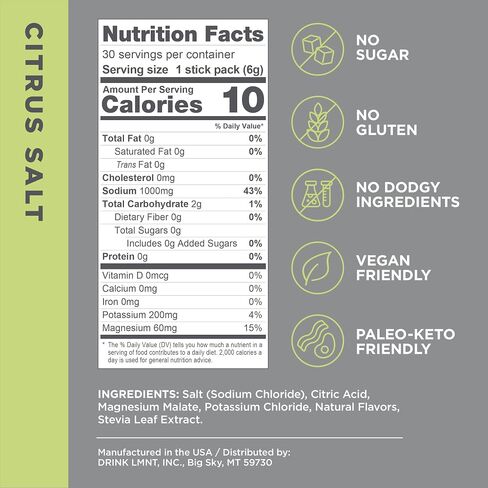 LMNT Zero Sugar Electrolytes - Raspberry Salt | Drink Mix | 30-Count in Saudi Arabia
