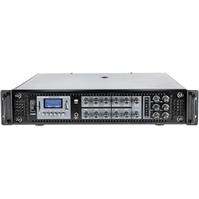 Rockville RCS1000-6 1000W 6-Zone Commercial Amplifier, Bluetooth, USB/SD Inputs, Echo Mic Controls, 70V/100V/8-Ohm Compatibility, Perfect for Restaurants, Schools, and Conference Rooms