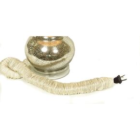 Bone Designer Cords Silk Lamp Cord Cover 9 ft long 100% REAL SILK
