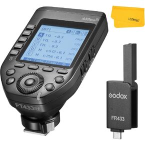 GODOX FT433N TTL Wireless Flash Trigger for Nikon, 433MHz Flash Transmitter, Support Bluetooth Control, Support Auto/Manual/Multi Flash, Suitable for Godox AD200Pro II AD600Pro II and AD600BM II