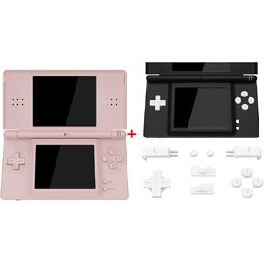eXtremeRate Cherry Blossoms Pink Replacement Full Housing Shell Buttons + White Buttons for Nintendo DS Lite - Console NOT Included