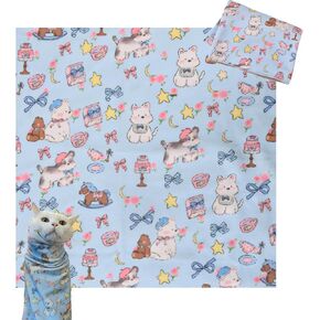 Cat Wrap for Cutting Nails Gentle Wrapped Cat Swaddle Cat Grooming Wrap Comfortable Wrap Prevents Cat Resistance Cat Burrito Wrap Cat Grooming Supplies for Nail Trimming(22x22in (up to 9lbs))