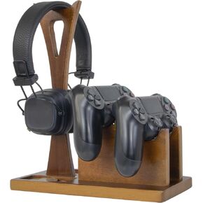 هدايا Gamer للرجال منظم وحدة تحكم الألعاب مع حامل سماعة الرأس ومكافحة التحكم في اللعبة - فكرة هدية فريدة من نوعها لصبي في سن المراهقة ، الزوج ، صديقها ، عاشق اللعبة ، ديكور غرفة اللعبة ، ملحق ألعاب