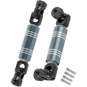 RC محرك محرك محاور محاور 123-150mm ترقيات الجزء لـ 1/10 محوري SCX10 SCX10 II 90046 SCX10 III AXI03007 TRX4 D90 RC Crawler ، 2PCS Universal Drivwesaft CDD Hop-Ups ، Titanium