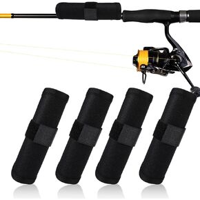 Fishing Lure Covers, 5.9" Rod Lure Wrap Fishing Hook Covers Fishing Rod Sleeves Bait Shied Storage Protector Guard to Keep Fishermen Safe for Rod, 4 Pack