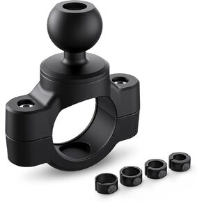 TUSITA Motorcycle Mount Handlebar Rail Base with B Size 1" Ball - Small