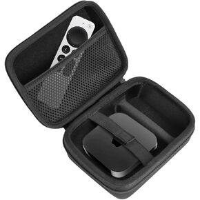 Hard Travel Carrying Case for 2024 Apple TV HD 4K Wi-Fi 32GB 64GB(Only Case)