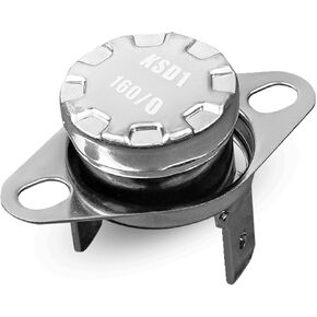 Temperature Control Switch Thermostat Replace WB27X11210 KSD201 160-0 Fit for GE Microwave Oven/Coffee Maker Normally Closed Thermostat/Thermal Fuse Temperature Control Switch Sensor