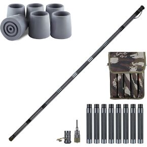 aiGear Premium Walking Hiking Stick and Anti Skid Rubber Tips