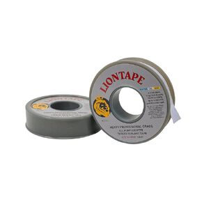 Liontape G701 3-Pack 1/2" x 1200" (100-Ft) Heavy Duty Professional Teflon Tape, for Water/Oil/Gas, 4-Mil, High Density, Up to 12000 psi, Grey
