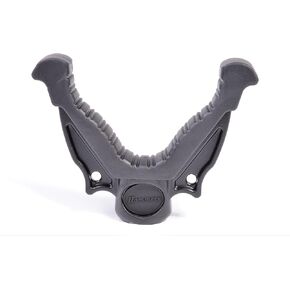 Hammers Heavy Duty V Yoke Gun Rest Mount VM03BK Black with Standard 1/4-20 Camera Thread Socket Soft Rubber Molded Top for Shooting Hunting Stick Mono-pod Bi-pod Tripod