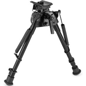 Tactical Adjustable Swivel Stud Bipod for Rifle Pivot Tilt Bipod with S Lock Lever for Rifle Stability and Target Shooting