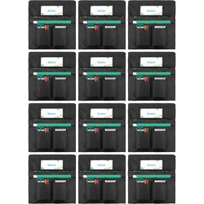 Chair Pockets Black 24 Pack, 13 x 14 inch Chairback Buddy Pocket Classroom Organizer with Name Slot and Pockets, Ample Storage Space Back of Chair Organizer for Kids in Classroom