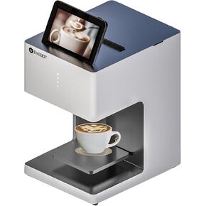 Coffee Printer Latte Art, Personalized Letter/Picture/Photo on Coffee, Dessert, Cake and Beer Foam, WiFi 600dpi Image Printer for Coffee Bar, Milk Tea Shop, Hotel, Office, Reception Room (Black)