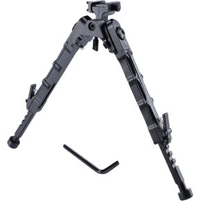7.5 to 9 Inches Adjustable Bipod with 360° Swivel Bipod, Easy Carry Folding Steady Bipod, Heavy Sturdy Portable Rail Bipods with Quick Release Mount Bipod