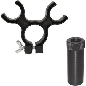 AdirPro Bipod Leg Clip & AdirPro Seco Style Topo Shoe for Prism Pole Bundle