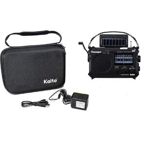 Kaito Voyager KA500 Essentials Bundle with AC Wall Charger/Adapter & Carrying Case