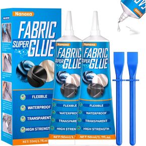 80ml Fabric Glue, Extra Strong Quick Bond Fabric Adhesive, Machine Washable and Permanent Bond for Clothing Hemming, Leather, DIY Crafts, Doll Repair, Upholstery, Textile, Felt and Badges in Kuwait