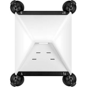 حبل سيارة Starlink Mini Car ، كوب شفط الألومنيوم لنوافذ السيارة والسفن ، تصميم شفط قوي مع EVA الناعم لحماية الطبق المصغر ويضمن إشارة الأقمار الصناعية المستقرة