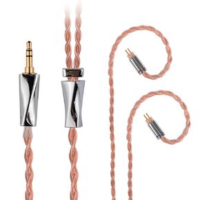 Faaeal Monocrystalline Copper Cable Cable Cable ، Cable Cable Cable in-ear cable for ZSR ZSN AS10 AS16 TRN V90 V80 IEMS 0.78mm-2pin