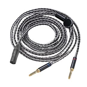 16 Core 6N OCC Silver Plated Headphone Replacement Audio Upgrade Cables for Sennheiser HD650, HD600, HD580, HD660S, HD58X, HD565, HD545, HD535, HD6XX (3.5mm)