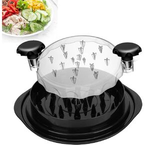 Chicken Shredder with Anti-slip Mat | Visible Meat Shredder Tool Twist | Pulled Chicken Shredder with Ergonomic Handle & Brush - BPA Free